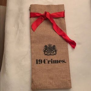 19 Crimes Burlap Gift Bag